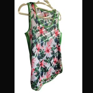 Vince Camuto Floral Tropical Woman’s Blouse-New-Never Worn size Extra Small